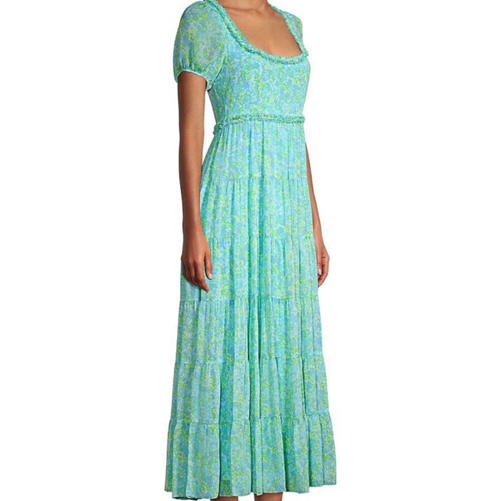 LIKELY Chloe Crinkled Chiffon Midi Dress - Picture 2 of 12